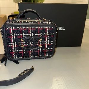 Chanel Navy Blue Vanity Case